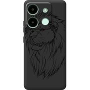 Черный чехол BoxFace Infinix Smart 7 Lion