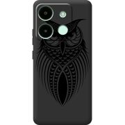 Черный чехол BoxFace Infinix Smart 7 Owl