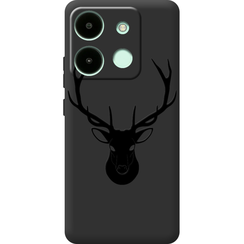 Черный чехол BoxFace Infinix Smart 7 Deer