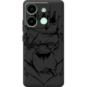 Черный чехол BoxFace Infinix Smart 7 Bear King