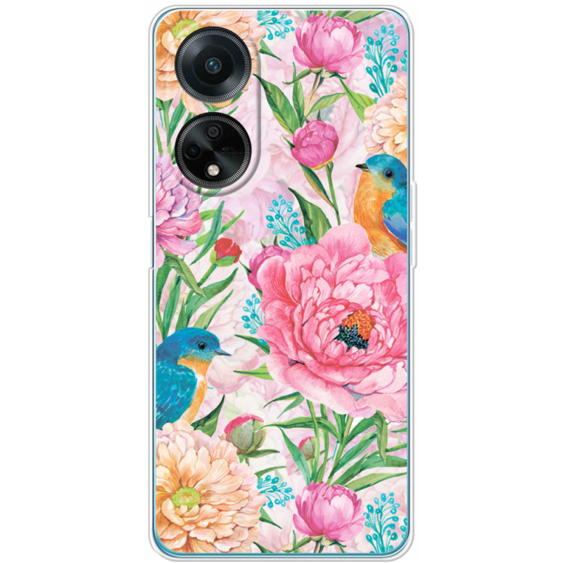 Чехол BoxFace OPPO A98 5G Birds in Flowers