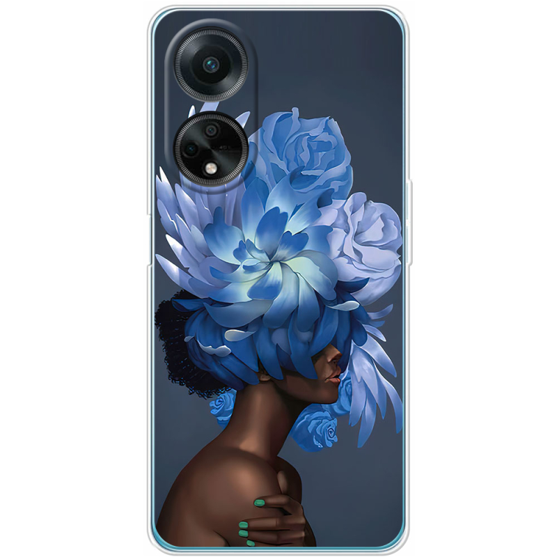 Чехол BoxFace OPPO A98 5G Exquisite Blue Flowers
