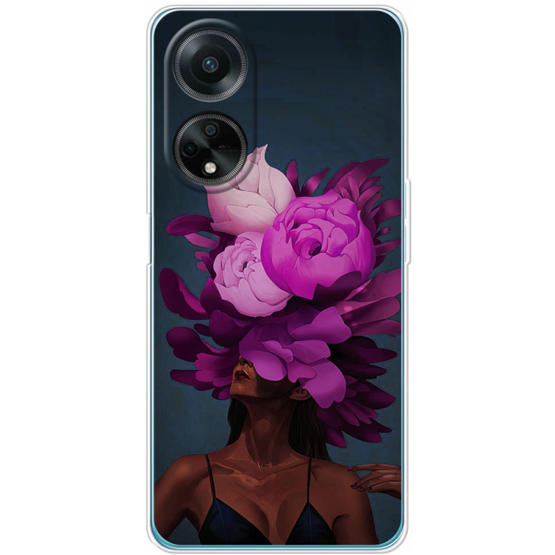 Чехол BoxFace OPPO A98 5G Exquisite Purple Flowers