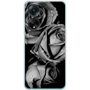 Чехол BoxFace OPPO A98 5G Black and White Roses