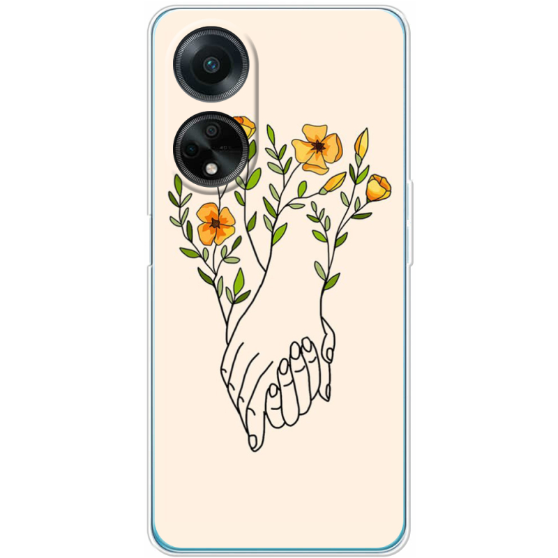 Чехол BoxFace OPPO A98 5G Flower Hands