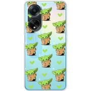 Прозрачный чехол BoxFace OPPO A98 5G Pattern Baby Yoda