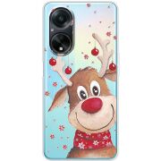 Прозрачный чехол BoxFace OPPO A98 5G Winter Deer