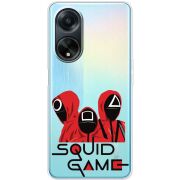 Прозрачный чехол BoxFace OPPO A98 5G siquid game люди в красном