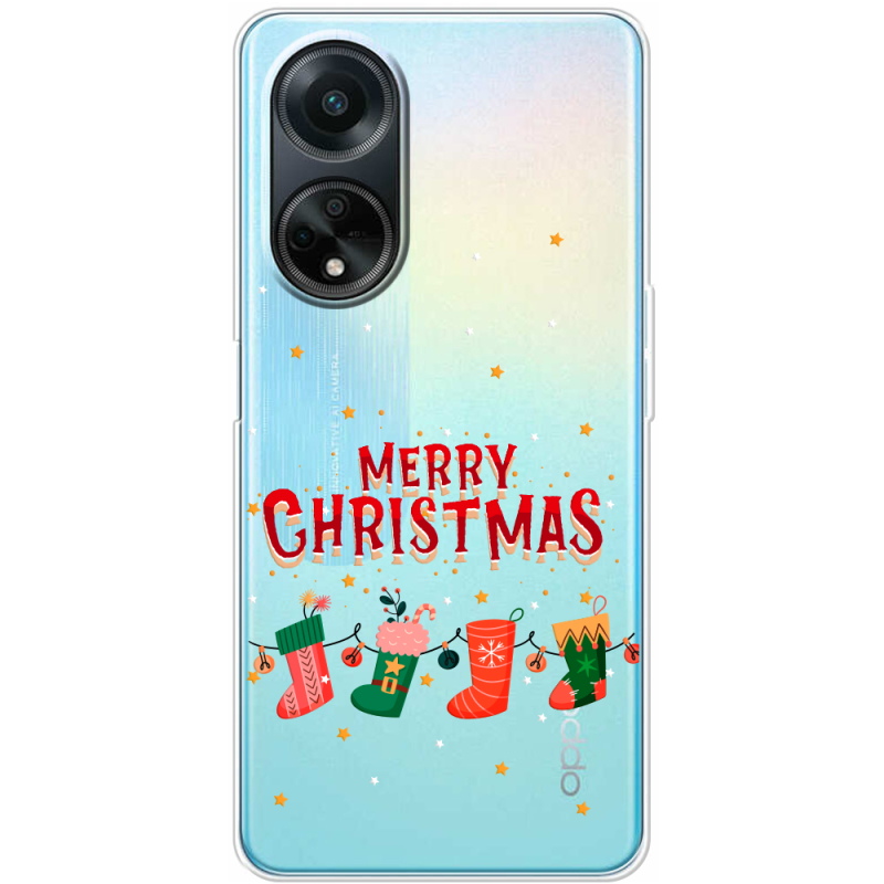 Прозрачный чехол BoxFace OPPO A98 5G Merry Christmas