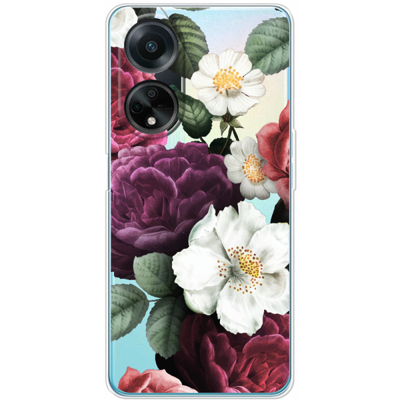 Прозрачный чехол BoxFace OPPO A98 5G Floral Dark Dreams