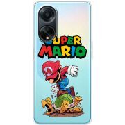 Прозрачный чехол BoxFace OPPO A98 5G Super Mario