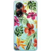 Прозрачный чехол BoxFace OPPO A98 5G Tropical Flowers