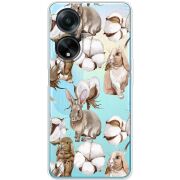 Прозрачный чехол BoxFace OPPO A98 5G Cotton and Rabbits