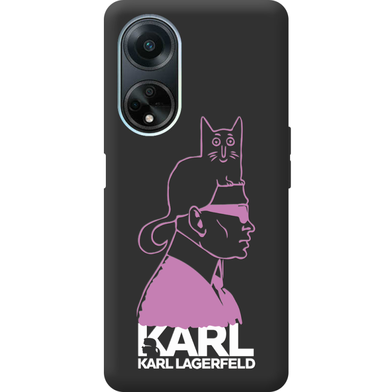 Черный чехол BoxFace OPPO A98 5G Pink Karl