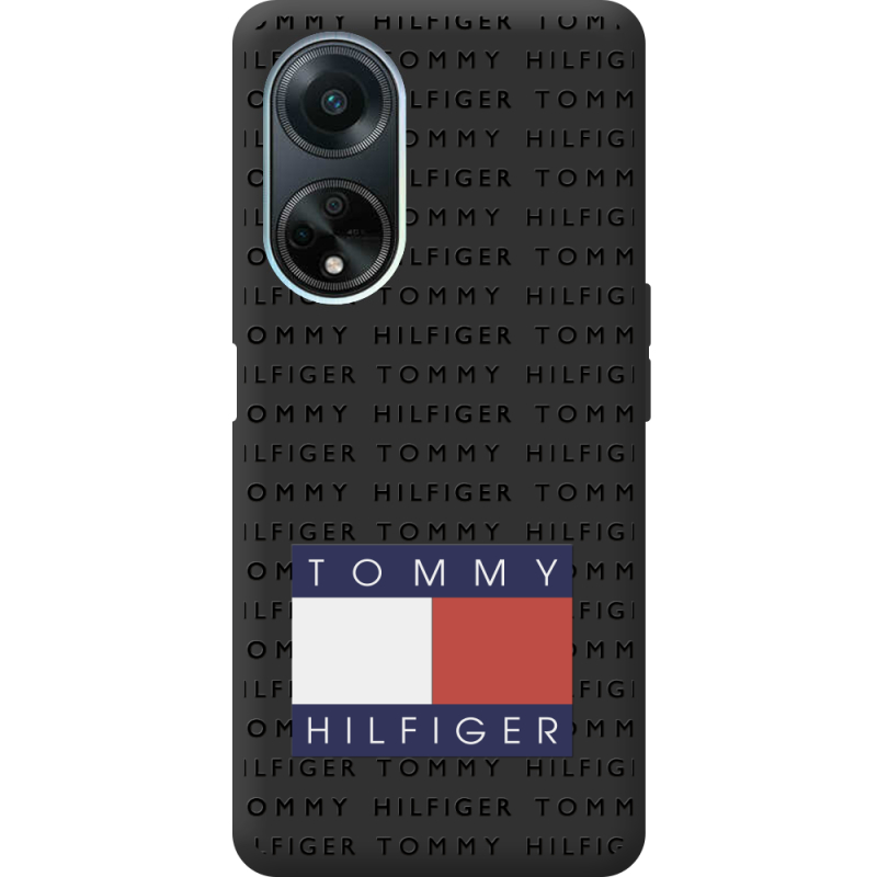 Черный чехол BoxFace OPPO A98 5G Tommy Print