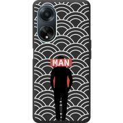 Черный чехол BoxFace OPPO A98 5G Man Pattern