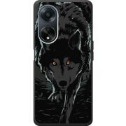 Черный чехол BoxFace OPPO A98 5G Wolf