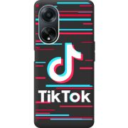 Черный чехол BoxFace OPPO A98 5G Tik Tok