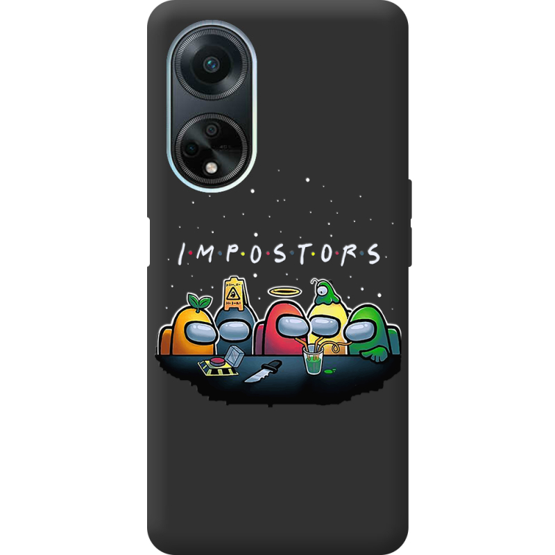 Черный чехол BoxFace OPPO A98 5G Among Us Impostors