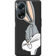 Черный чехол BoxFace OPPO A98 5G Lucky Rabbit