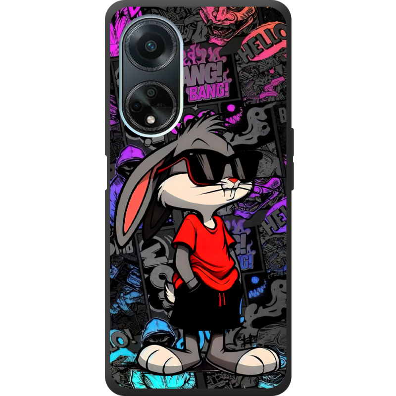 Черный чехол BoxFace OPPO A98 5G Малий вухань