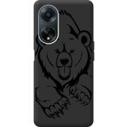 Черный чехол BoxFace OPPO A98 5G Grizzly Bear