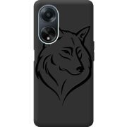 Черный чехол BoxFace OPPO A98 5G Wolf