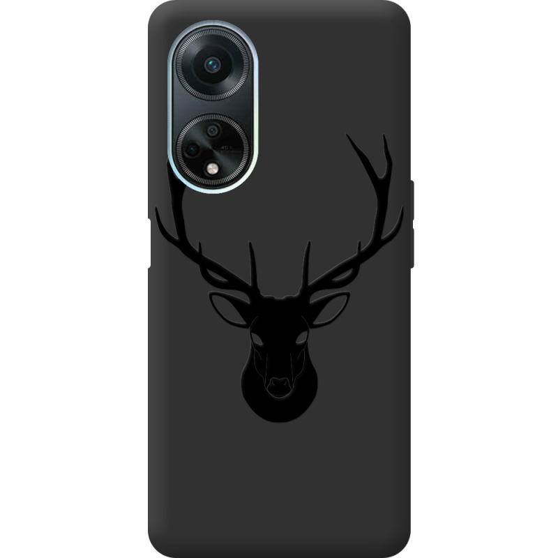 Черный чехол BoxFace OPPO A98 5G Deer