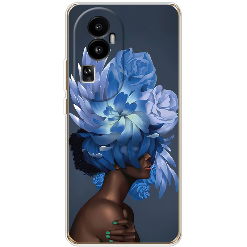 Чехол BoxFace OPPO Reno 10 (China) Exquisite Blue Flowers