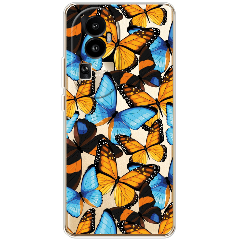 Прозрачный чехол BoxFace OPPO Reno 10 (China) Butterfly Morpho