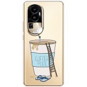 Прозрачный чехол BoxFace OPPO Reno 10 (China) Segull in Cofee Pool
