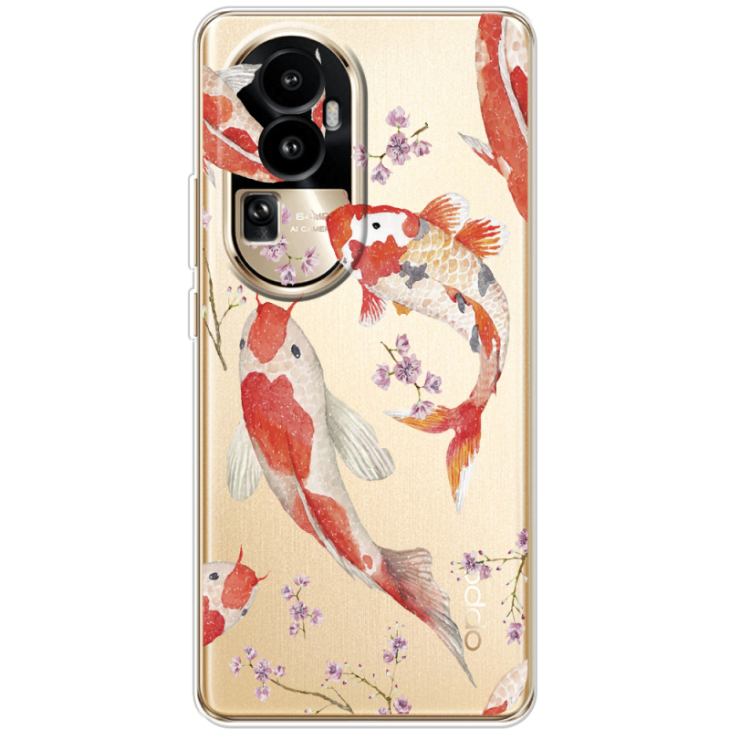 Прозрачный чехол BoxFace OPPO Reno 10 (China) Japanese Koi Fish