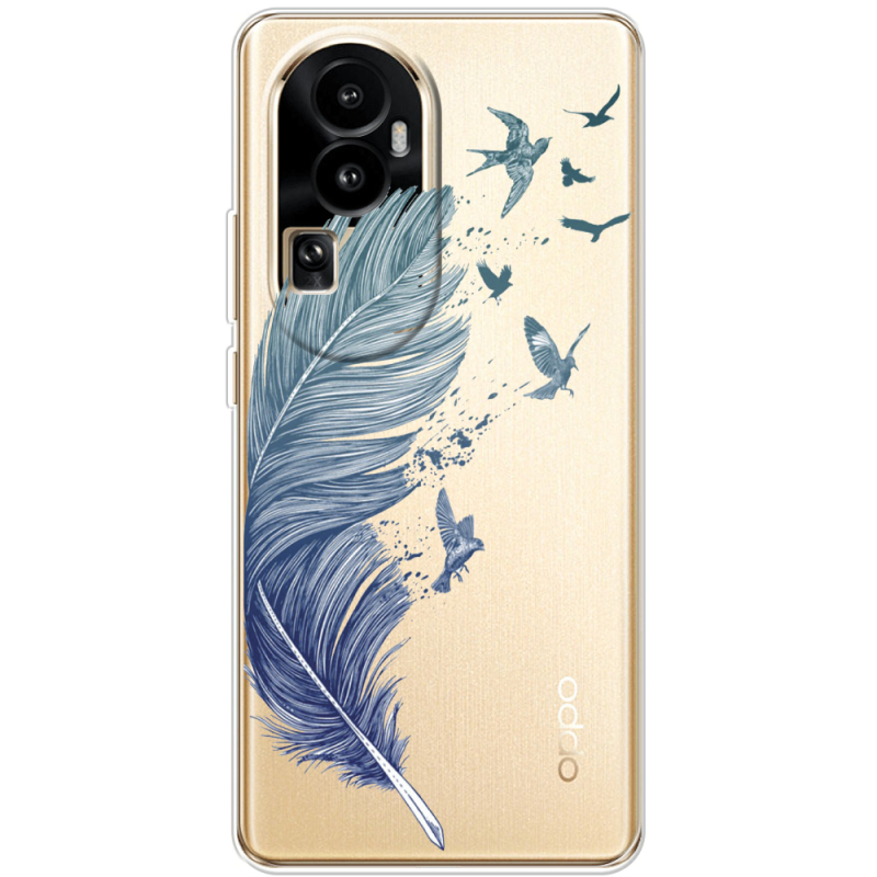 Прозрачный чехол BoxFace OPPO Reno 10 (China) Feather