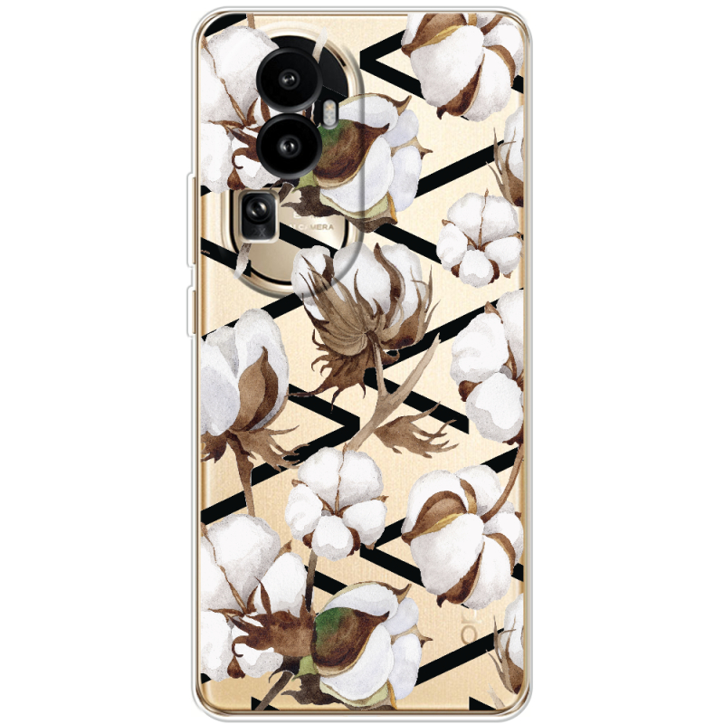 Прозрачный чехол BoxFace OPPO Reno 10 (China) Cotton flowers