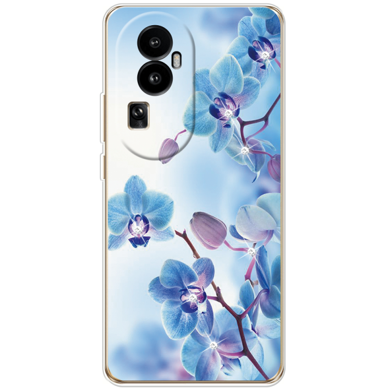 Чехол со стразами OPPO Reno 10 (China) Orchids