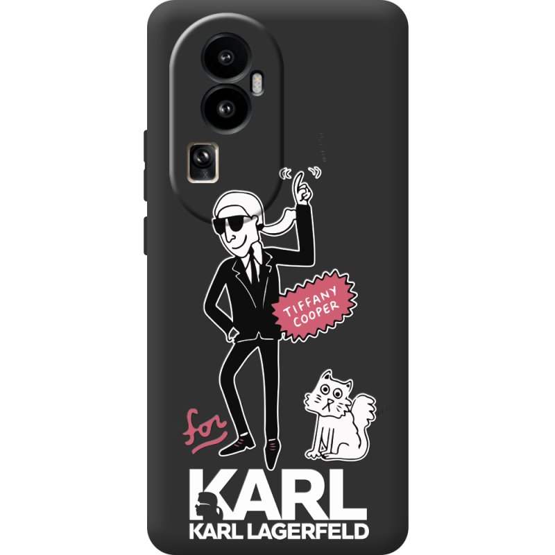 Черный чехол BoxFace OPPO Reno 10 (China) For Karl