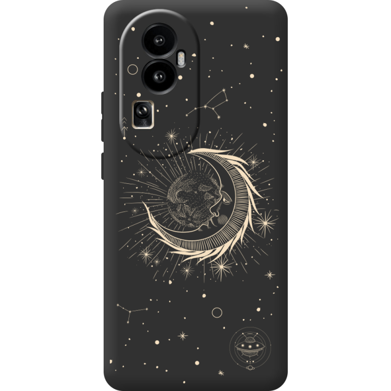 Черный чехол BoxFace OPPO Reno 10 (China) Moon