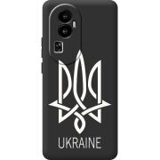 Черный чехол BoxFace OPPO Reno 10 (China) Тризуб монограмма ukraine