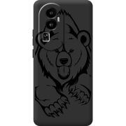 Черный чехол BoxFace OPPO Reno 10 (China) Grizzly Bear