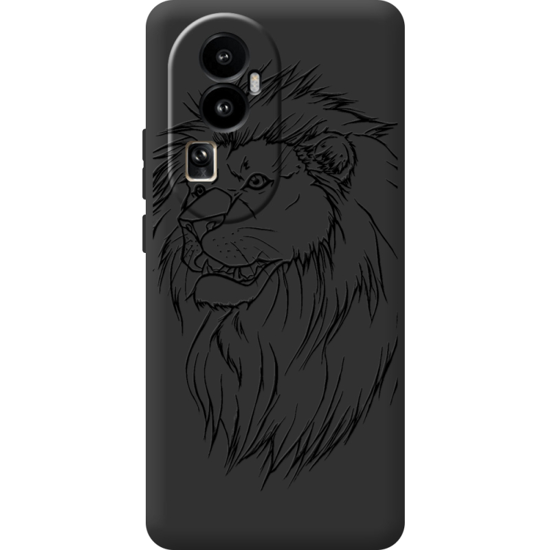 Черный чехол BoxFace OPPO Reno 10 (China) Lion