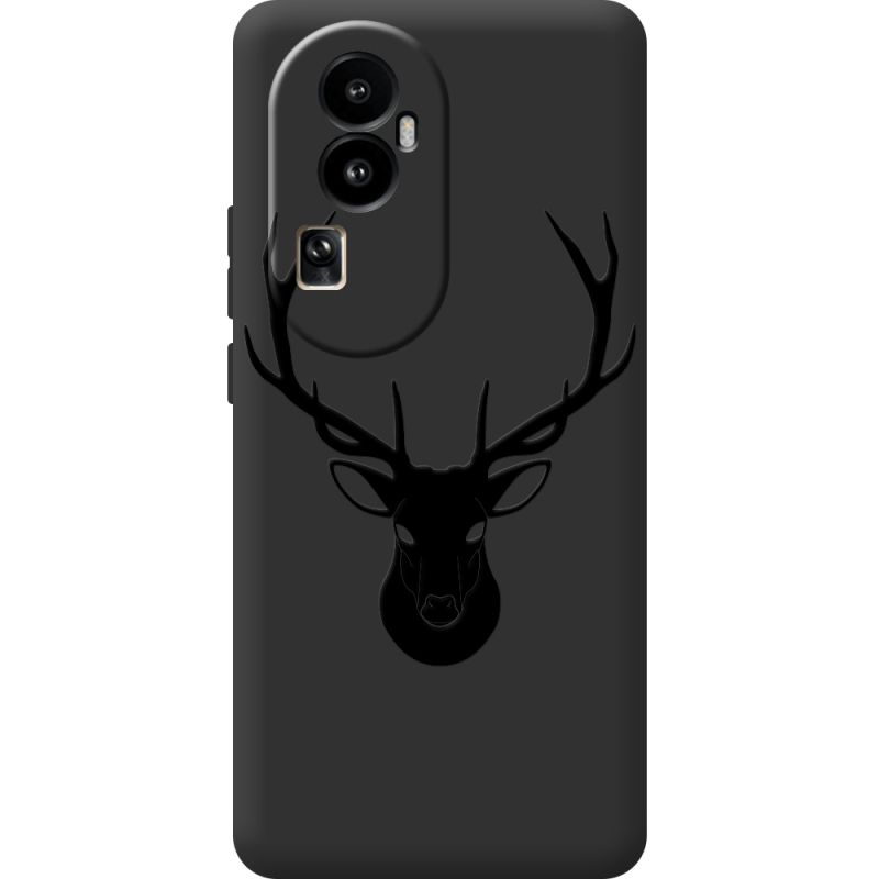 Черный чехол BoxFace OPPO Reno 10 (China) Deer