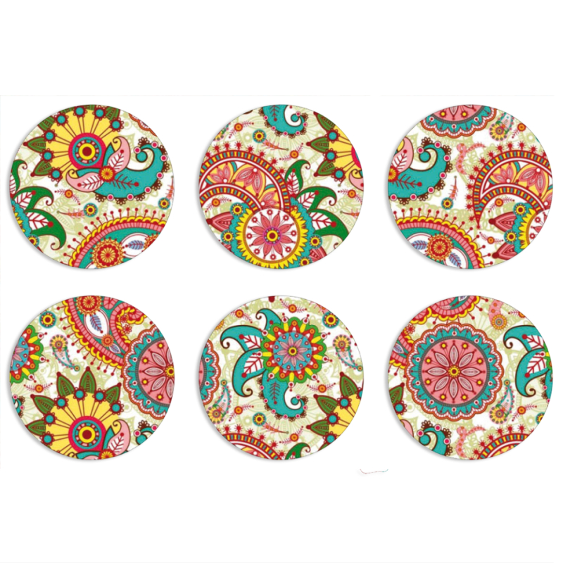 Магнитные фотопазлы круги d55 набор 6 штук 