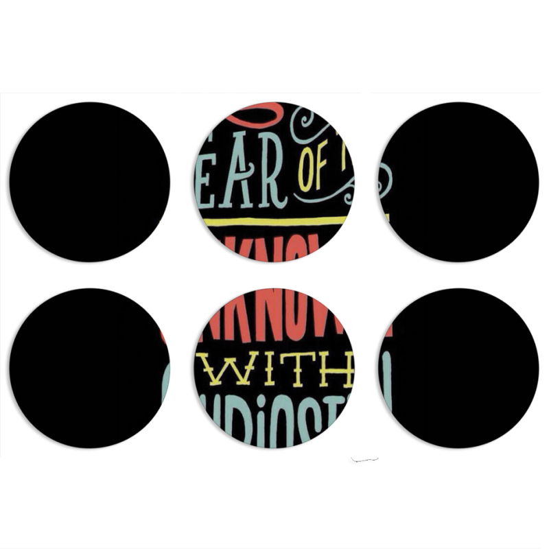 Магнитные фотопазлы круги d55 набор 6 штук 