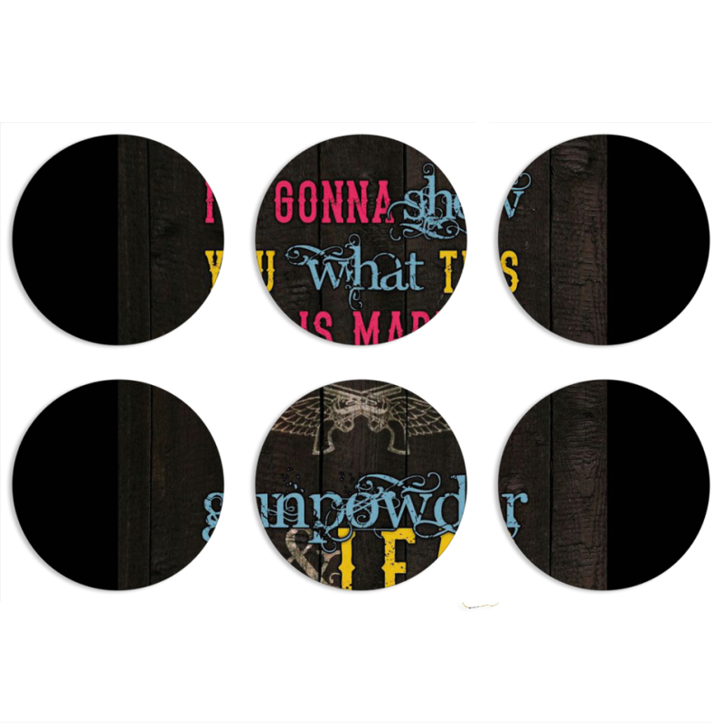 Магнитные фотопазлы круги d55 набор 6 штук 