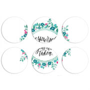 Магнитные фотопазлы круги d55 набор 6 штук 