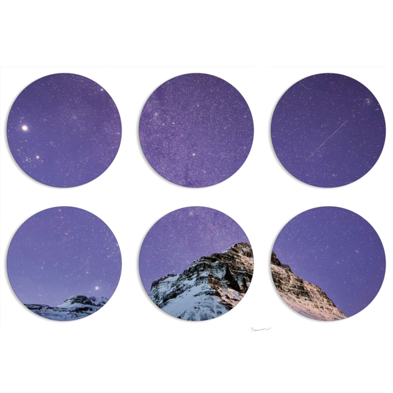 Магнитные фотопазлы круги d55 набор 6 штук 