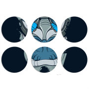 Магнитные фотопазлы круги d55 набор 6 штук 