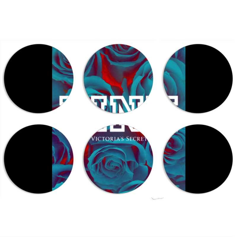 Магнитные фотопазлы круги d55 набор 6 штук 