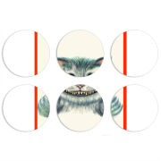 Магнитные фотопазлы круги d55 набор 6 штук 