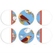 Магнитные фотопазлы круги d55 набор 6 штук 